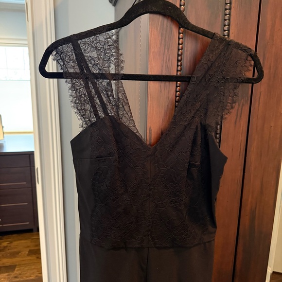 Miss Selfridge Black Lace Evening Jumpsuit Sleeveless Stretch Back Zipper
Size 6 - Picture 5 of 7